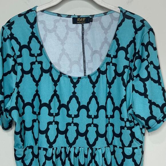 R&B Collection Short Sleeve Dress Size L - Picture 2 of 9
